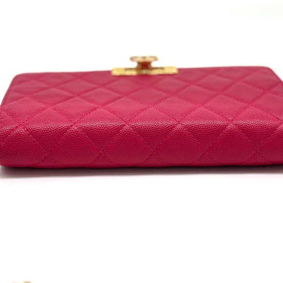 CHANEL Caviar Golden Class Wallet on Chain in Pink - Picture 6 of 15